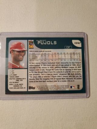 2001 Albert Pujols Topps Traded Rookie Card T247 2