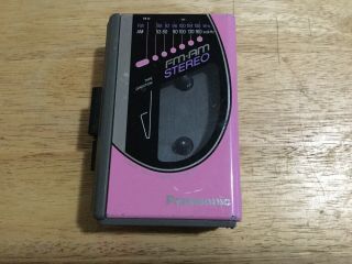 Vintage Panasonic Portable Am/fm Cassette Player Model Rx - Sa60