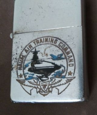Old WWII Era Zippo Lighter US Naval Air Training Command pat 2032695 2