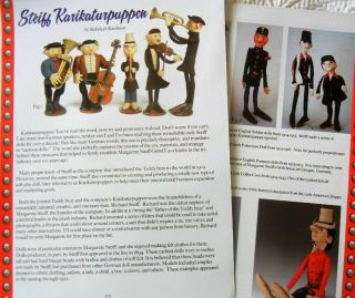 9p History Article - Antique Richard Steiff Karikaturppen Felt Dolls - Boy Scout