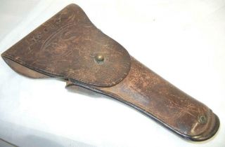 Vintage Wwii Ww2 U S Army.  45 Colt Leather Holster Marked 16 G 47