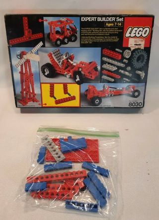 Lego Vintage 1982 Technic Universal Building Set 8030 Box And Parts Only F/ship