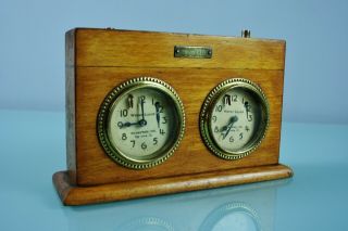 Antique Hungarian Chess Clock Of Historical Interest c.  1920 2