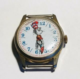 Vintage Dr Seuss Watch Wind Up 1972 Swiss Made Not Missing Band