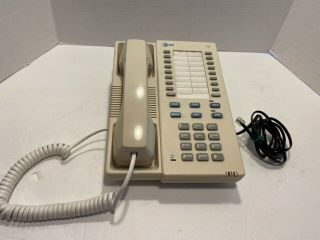 At&t Corded Home Office Landline Memory Phone Wall 725 Misty Cream Vintage