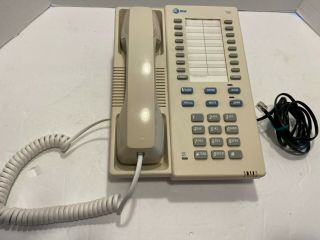 AT&T Corded Home Office Landline Memory Phone Wall 725 Misty Cream VINTAGE 3