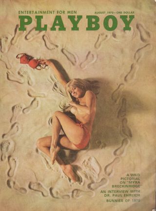 Playboy August 1970 Linda Donnelly Sharon Clark Dr.  Paul Erlich Raquel Welch