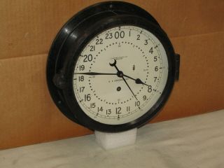 Chelsea Ships/military Clock Air Force 8 1/2 " Dial Missile Silo? 1963 24 Hr Dial