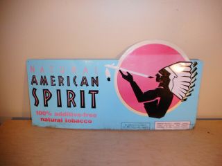 Natural American Spirit Cigarette Metal Advertising Sign