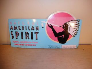 Natural American Spirit Cigarette Metal Advertising Sign 3
