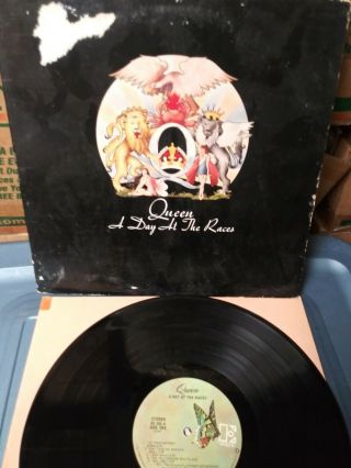 1976 Queen " A Day At The Races " Record Sleeve Vintage Rare