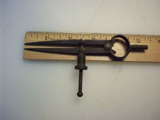 Vintage Union Tool Co.  Compass - Spring Tension Flat Legs - Opens To - 3 3/16 "