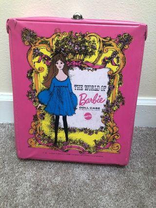 The World Of Barbie Doll Case For Barbie And Her Friends 1968 Mattel Vintage