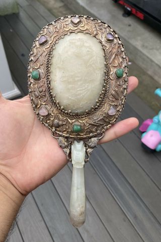 Gorgeous Antique Chinese Jade Belt Hook Qing Period