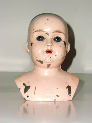 Antique Juno Metal Doll Head And Parts