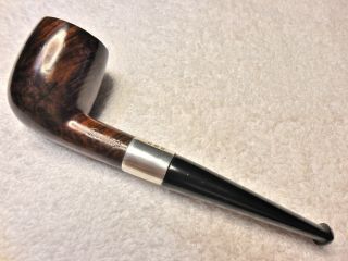 Bewlay Pat.  Applied For,  Hallmarked Silver Band Small Billiard Style Pipe