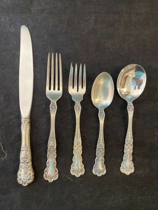 Gorham Buttercup Sterling Silver Flatware Set Service For 4 By 5 With Cream Soup