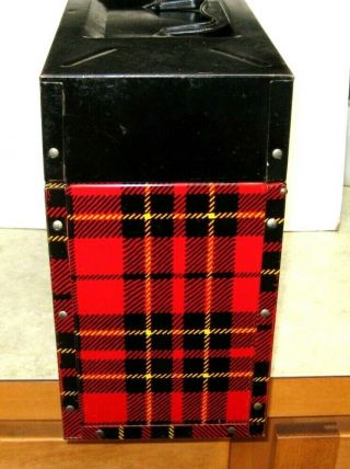 Vtg Hamilton Skotch Scotch Plaid Metal Porta - File Box - Storage Case - Picnic Stuff 2