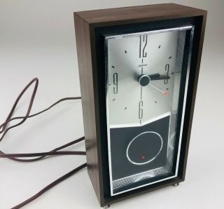 Vintage Sunbeam Electric Alarm Clock Pendulum Model 428a Series Cat No 80 - 100