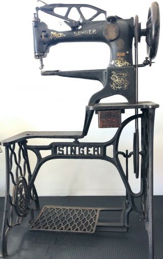 Antique Singer 29 - 4 Sewing Machine.  Industrial Leather Cobblers Treadle