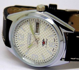 Citizen Automatic Men,  S Steel Vintage White Dial Made Japan Watch Run Order