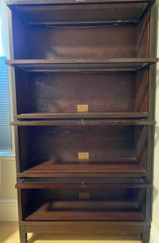 Globe Wernicke 4 Section Barrister Bookcase,  Professionally Restored