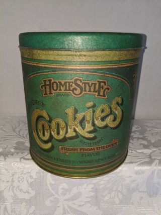 Vintage Homestyle Cookies Tin - Ballonoff 1979 -