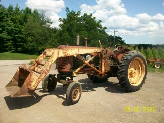 Massey Harris 44 Gas Antique Tractor Loader deere allis oliver 2