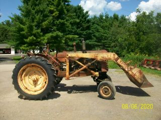 Massey Harris 44 Gas Antique Tractor Loader deere allis oliver 3