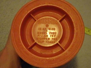 Vintage Thermos 10 oz Food Jar Soup Orange 70F 3