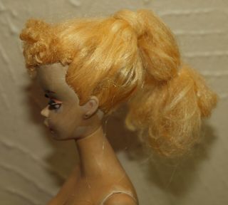 Vintage Barbie 3 - 4 Transitional BLONDE Ponytail BROWN Eyeliner ALL 2