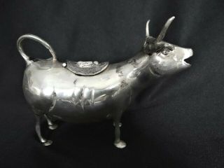 Antique German Sterling Silver Cow Creamer Possibly Berthold Muller 208 Grams