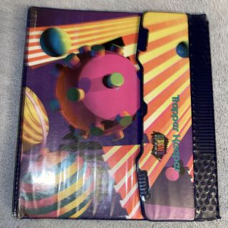 Vintage 1995 Mead Trapper Keeper Notebook Designer Series Shapes Yellow Purple