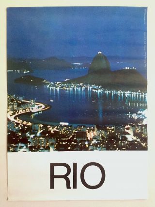 Rio De Janeiro Brazil Rare Mid Century 1960 
