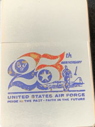 1972 Zippo Lighter - United States Air Force 25th Anniversary