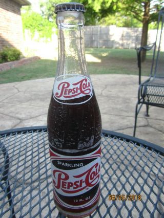 Vintage Pepsi Cola 12oz Acl Soda Bottle - Santa Ana California Ca