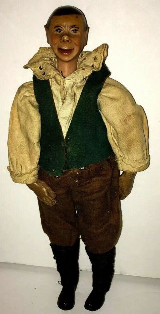 Antique Saba Bucherer Character Man Figure Doll Switzerland Clothes