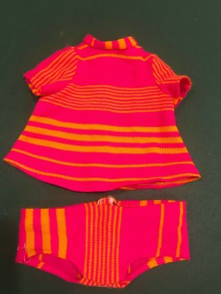 Vintage Ideal Giggles Doll 2 Piece Outfit 1966 - 1967