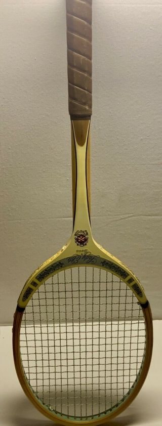 Vintage Tad Lady Elite By Davis Wood Tennis Racquet W/ Zip Cover 3l