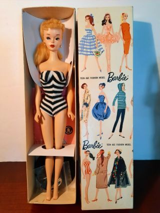 Vintage 3 Blonde Ponytail Barbie With R Box,  Accessories Gorgeous