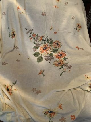 Vintage Twin Size Flannel Type Blanket