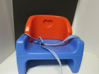 Vintage Fisher Price Grow With Me Booster Seat/chair Red And Blue