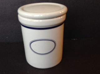 Ceramic Herb Stash Jar Container With Rubber Seal To Keep Contents Fresh 3 " H