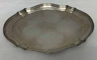 Early 20th C.  TIFFANY & Co MAKERS Sterling Silver Platter Serving Tray 14” 860 G 2