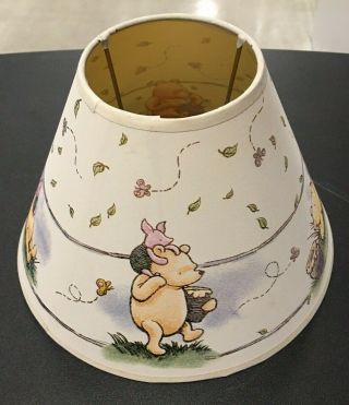 Classic Winnie The Pooh Lamp Shade Piglet Hunny Pot Vintage Hard To Find