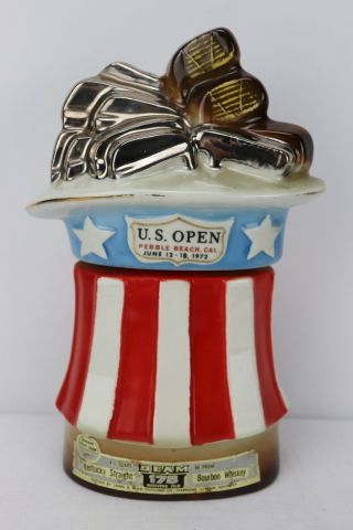 Vintage Jim Beam Decanter U.  S.  Open June 1972