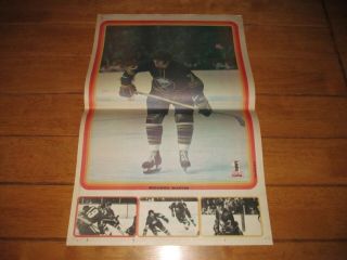 1972 Sport Illustre Vintage Poster Of Richard Martin Rc Buffalo Sabres Rare