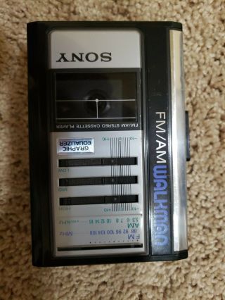 Vintage Sony Walkman Wm - F43 Stereo Cassette Player Fm/am Radio Parts Only