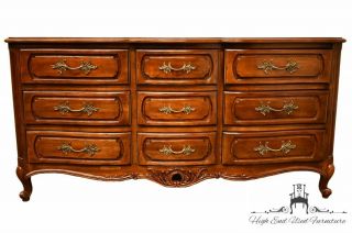 Century Furniture Walnut Louis Xvi French Provincial 63 " Triple Dresser W.  Pa.