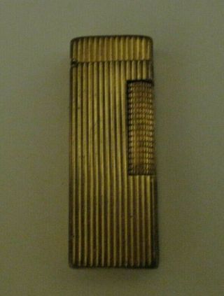 Vintage Gold Plate Dunhill Rollagas Lighter Switzerland